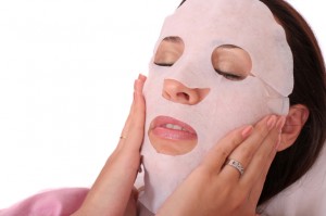 Pamper Perfect pink facial mask